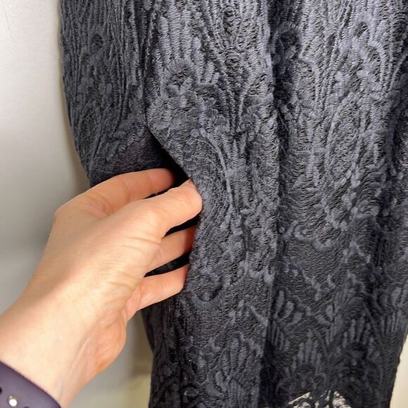 JOIE Lace Sleeveless Shift Fahfia B Dress, Black, Medium - Picture 10 of 12